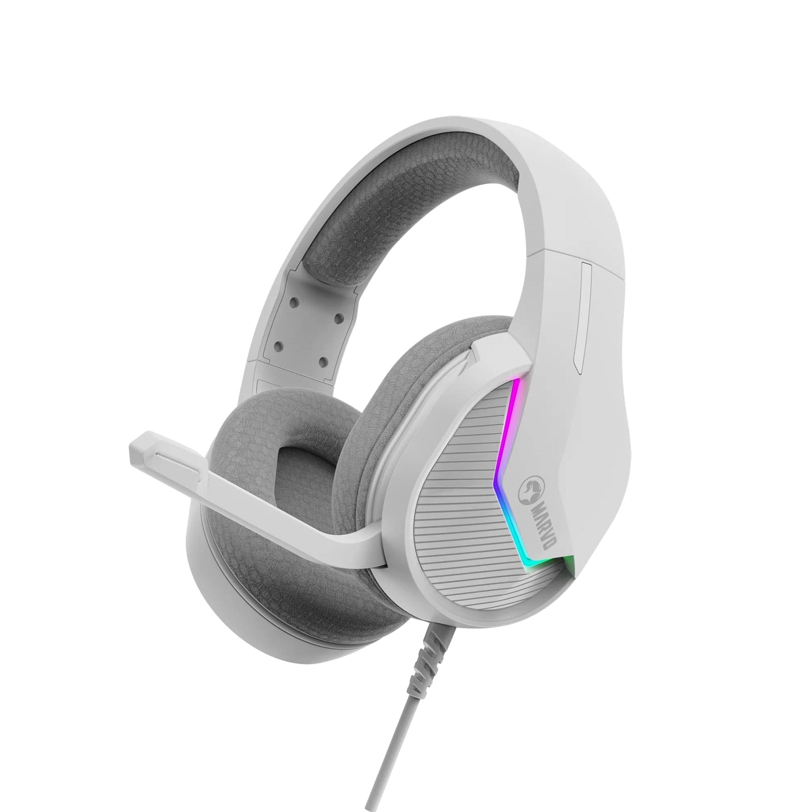 Marvo Tactic 40 Wired Gaming Headset White