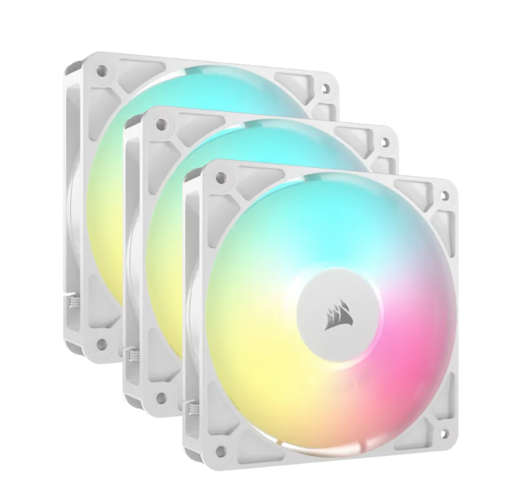 Corsair RS120 ARGB 120mm PWM Fans - Triple Pack - White