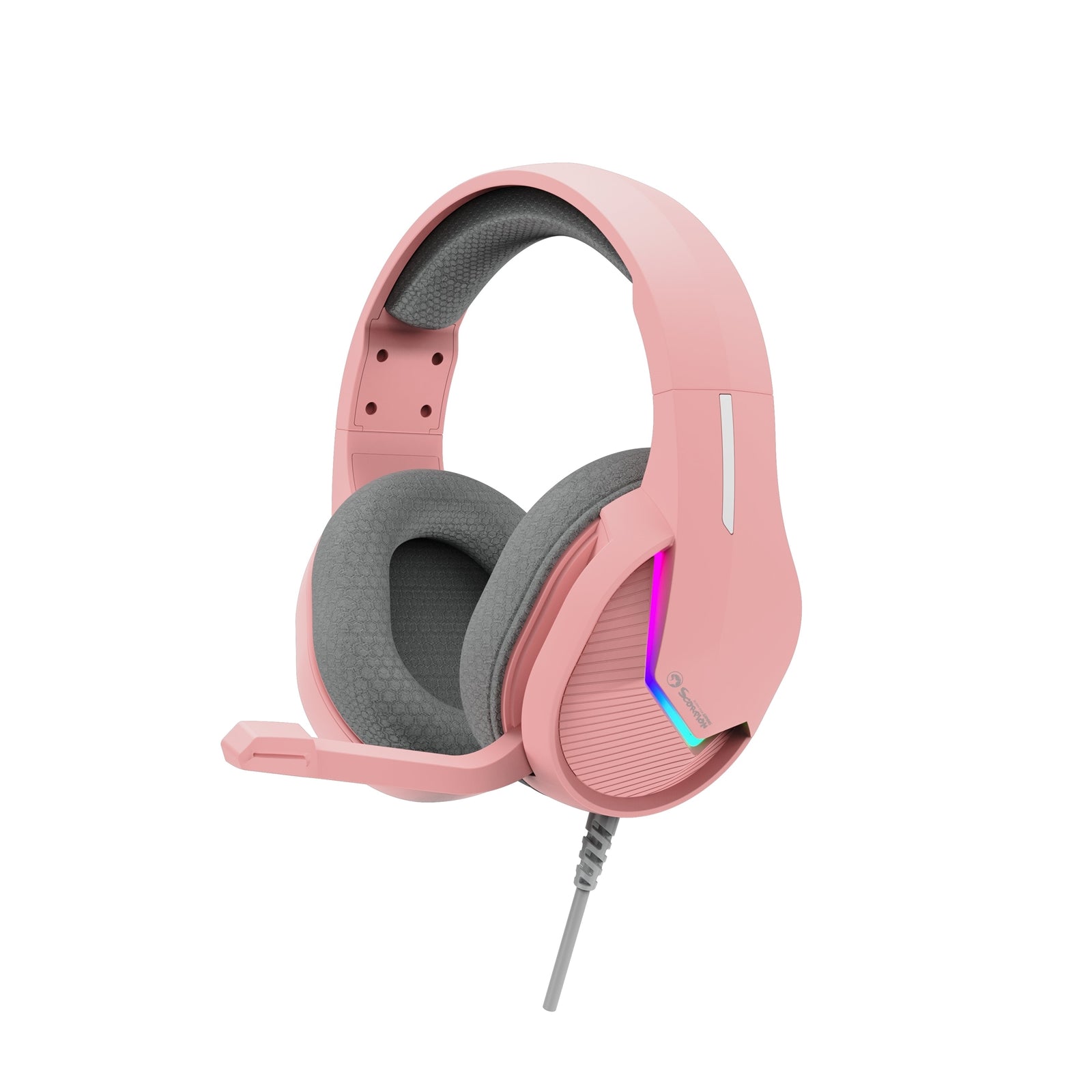 Marvo Tactic 40 Wired Gaming Headset Pink